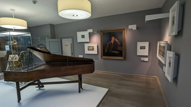 Händel Bild in einem Museum